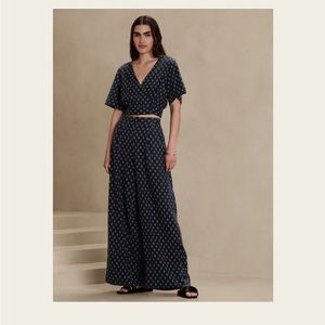 Banana Republic Linen-Rayon High-Rise Pull-On Pant